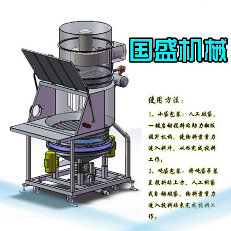 薄荷粉無(wú)塵投料站