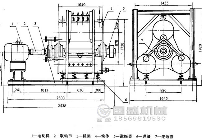 粉末精細(xì)振動(dòng)磨機(jī)